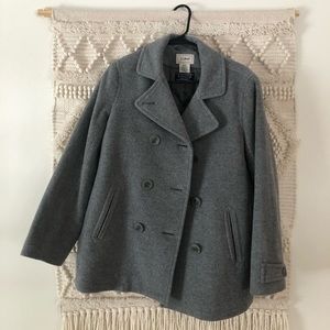 L.L. BEAN WOOL PEACOAT INSULATED